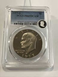 1977-S PCGS PR69 DCAM Eisenhower Dollar