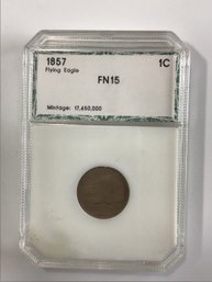 1857 PCI FN15 Flying Eagle Cent