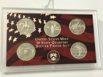 1999 U.S. Mint 50 State Quarters Silver Proof Set