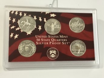 1999 U.S. Mint 50 State Quarters Silver Proof Set
