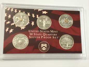 1999 U.S. Mint 50 State Quarters Silver Proof Set
