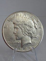 1922-S AU/BU Silver Peace Dollar