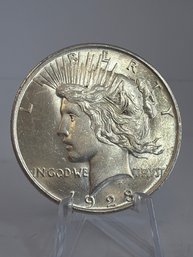 1923 AU/BU Silver Peace Dollar