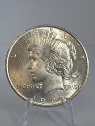 1922 AU/BU Silver Peace Dollar
