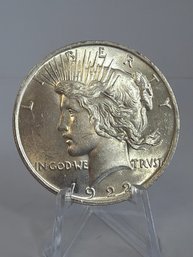 1922 AU/BU Silver Peace Dollar