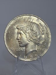 1923 AU/BU Silver Peace Dollar