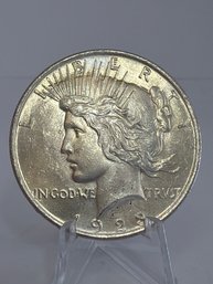 1923 AU/BU Silver Peace Dollar