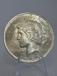 1923 AU/BU Silver Peace Dollar