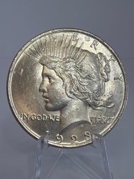 1923 AU/BU Silver Peace Dollar