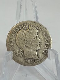 1916 Barber Dime