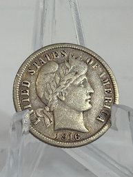 1916 Barber Dime