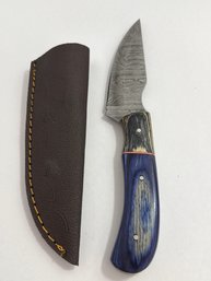 NEW 8 INCH DAMASCUS FIXED BLADE KNIFE W SHEATH