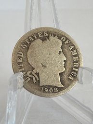 1908-D Barber Dime