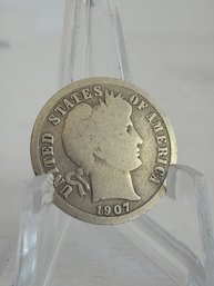 1907 Barber Dime