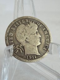 1911-D Barber Dime