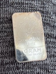 1 Gram .999 Fine Silver