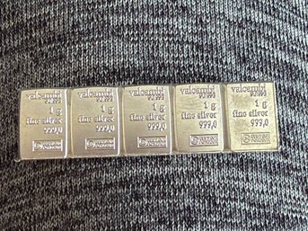 5 Grams .999 Fine Silver