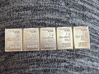 5 Grams .999 Fine Silver