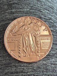 1 Ounce .999 Fine Copper Round