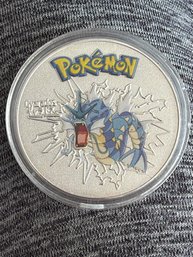 Pokemon Silver Plate Gyarados Collectible Coin