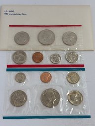1980 U.S. Mint Uncirculated Coin Set