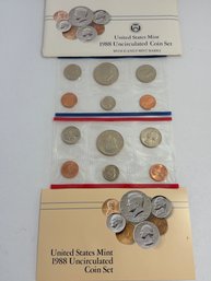 1988 U.S. Mint Uncirculated Coin Set