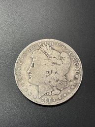 1884 O Morgan Silver Dollar