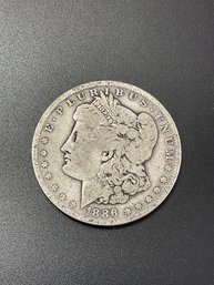 1886 O Morgan Silver Dollar