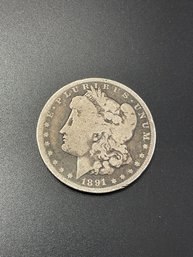 1891 Morgan Silver Dollar
