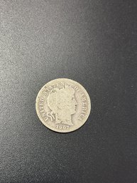 1907 Barber Dime