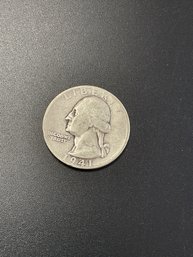 1941 D Silver Washington Quarter