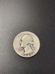 1943 Silver Washington Quarter