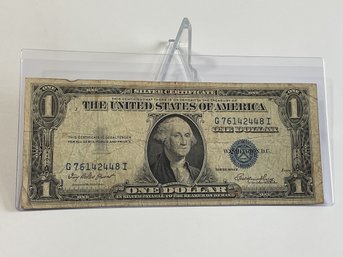 1935E Silver Certificate $1 Bill