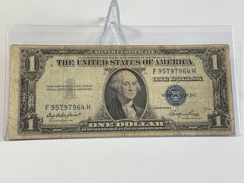 1935E Silver Certificate $1 Bill