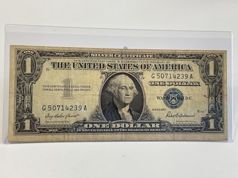 1957 Silver Certificate $1 Bill