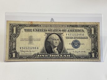 1957 B Silver Certificate $1 Bill