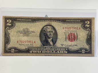 1953 B $2 Red Seal