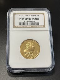 2007 S NGC PF69 Ultra Cameo Sacagawea Dollar