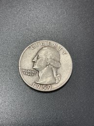 1959 D Silver Washington Quarter