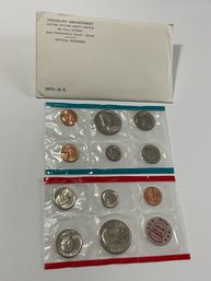 1971 U.S. Mint Uncirculated Coin Set