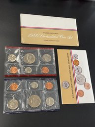 1986 U.S. Mint Uncirculated Coin Set