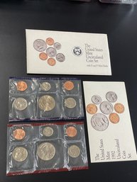 1992 U.S. Mint Uncirculated Coin Set