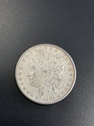 1881 S Morgan Silver Dollar