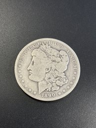 1890 O Morgan Silver Dollar