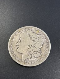 1891 S Morgan Silver Dollar
