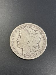 1901 O Morgan Silver Dollar