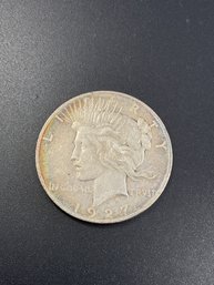 1927 D Peace Silver Dollar