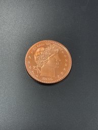1 Ounce 999 Fine Copper Round