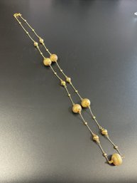 Gold Colored Sterling Silver Necklace