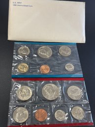 1980 U.S. Mint Uncirculated Coin Set